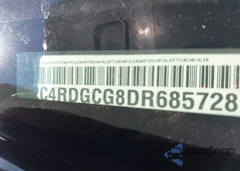 2013 Dodge Grand Caravan Sxt z USA, uszkodzony, nr VIN 2C4RDGCG8DR685728